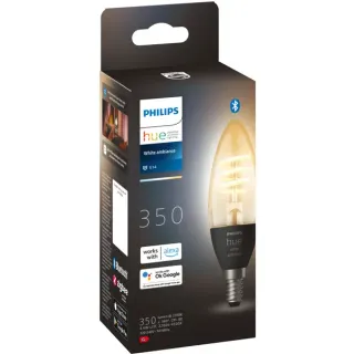 Philips HUE White Ambiance Filament E14 Kerzenform 350 lm, LED-Lampe (ersetzt 30 Watt)