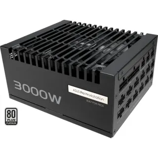ASUS PRO-WS-3000P, PC-Netzteil (schwarz, 4x 12-Pin High Power GPU, x PCIe, Kabelmanagement, 3000 Watt)