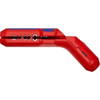 KNIPEX ErgoStrip Universal-Abmantelungswerkzeug, Abisolier-/ Abmantelungswerkzeug (rot/blau, für Rechtshänder)