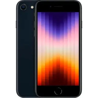 Apple iPhone SE 3. Generation (2022) 128GB Generalüberholt, Handy (Mitternacht, iOS)