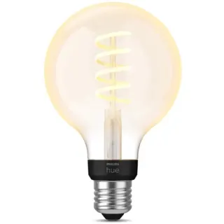 Philips HUE White Ambiance E27 Filament Lampe E27 Globe 550 lm, LED-Lampe