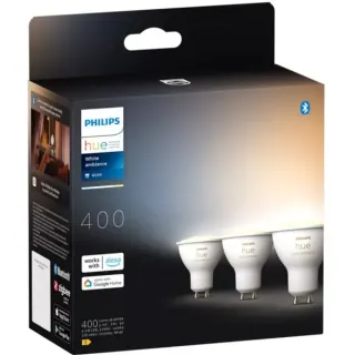 Philips HUE White Ambiance GU10 Dreierpack 400 lm, LED-Lampe