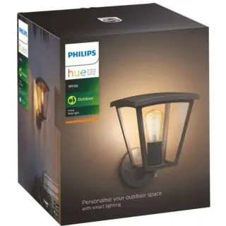 Philips HUE White Inara Outdoor Wandleuchte, LED-Leuchte (schwarz)