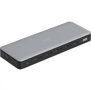 Digitus 13 Port USB-C Docking Station, Dockingstation (grau/schwarz)