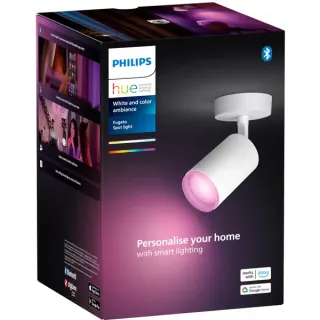Philips HUE White & Color Ambiance Fugato 1er-Spot, LED-Leuchte (weiß)