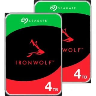 Seagate IronWolf NAS 2 x 4 TB Bundle , Festplatte (SATA 6 Gb/s, 3,5", 2er Bundle)