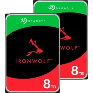 Seagate IronWolf NAS 2 x 8 TB Bundle, Festplatte (SATA 6 Gb/s, 3,5", 2er Bundle)