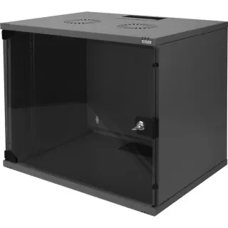 Digitus Wandgehäuse, SOHO, 540x400 mm (BxT), IT-Schrank (schwarz, unmontiert, 9 Höheneinheiten)