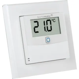 Homematic IP Smart Home Temperatur & Luftfeuchtigkeitssensor mit Display (HmIP-STHD) (weiß)