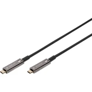 Digitus 4K USB-C AOC AV-Anschlusskabel (schwarz, 15 Meter)