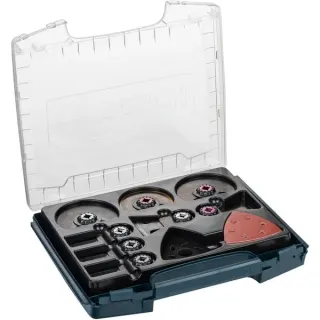 Bosch Professional Starlock-Zubehöre in i-BOXX Pro, 34-teilig, Set (blau)