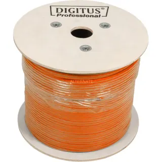 Digitus Professional Cat.7 S/FTP Verlegekabel simplex, Cca (orange, 500 Meter Trommel)