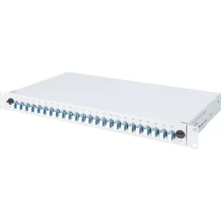Digitus LWL-Spleißbox, bestückt, 6x LC-APC DX, OS2 (grau)