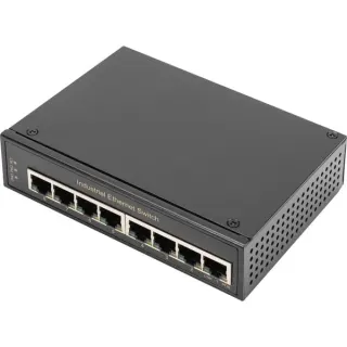 Digitus 8 Port Gigabit Ethernet Netzwerk, Switch (schwarz)