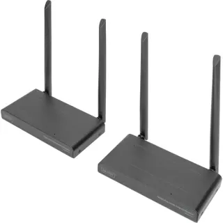 Digitus Wireless HDMI KVM Extender Set, HDMI Verlängerung (schwarz, 200 m)