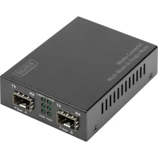Digitus Gigabit Multimode/Singlemode Medienkonverter SFP (schwarz)