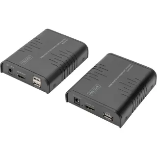 Digitus Full HD HDMI KVM IP Extender Set, KVM-Switch (schwarz, Full HD, 120m)