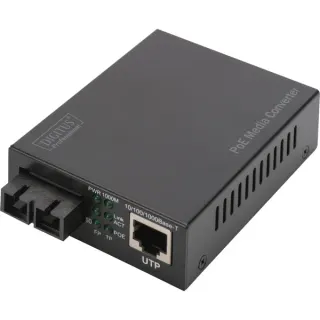 Digitus Gigabit PoE Medienkonverter, RJ45 / SC, MM, PSE
