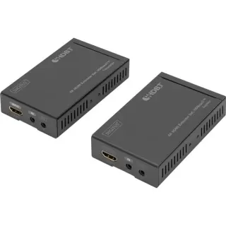Digitus 4K HDBaseT HDMI Extender Set, HDMI Verlängerung (schwarz, 4K/30Hz, 70 m)