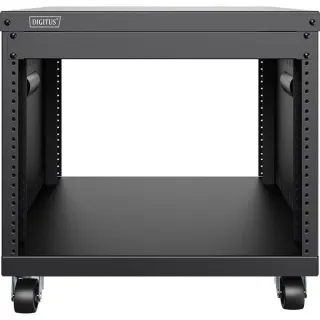 Digitus Universal 19-Zoll Equipment Rack mit Rollen, Rack, Server-Gehäuse (schwarz, 8 Höheneinheiten)
