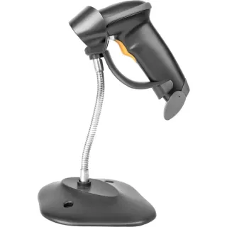 Digitus 2D Bluetooth Barcode Scanner, Barcode-Scanner (schwarz, Akkubetrieb, mit Halterung, QR-Code kompatibel)