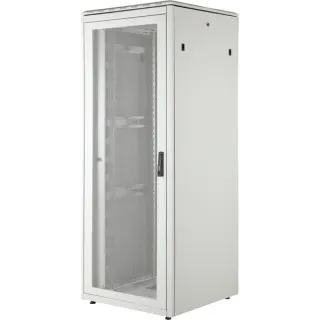 Digitus Netzwerkschrank Unique Serie - 800x800 mm (BxT), IT-Schrank (hellgrau, 42 Höheneinheiten)