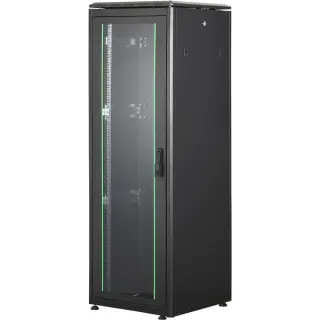 Digitus Netzwerkschrank Unique Serie - 600x600 mm (BxT), IT-Schrank (schwarz, 36 Höheneinheiten)