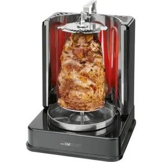 Clatronic Döner-Multigrill DVG 3686, Elektrogrill (schwarz, 1.400 Watt)