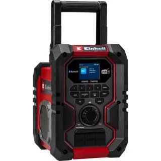 EINHELL TE-CR 18 Li DAB+/FM/BT - Solo, Baustellenradio (rot/schwarz, Bluetooth, AUX, USB, ohne Akku und Ladegerät)