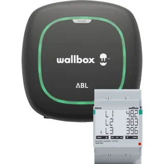 ABL E-Mobility Wallbox Pulsar Solar Bundle 11kW, mit Ladekabel (schwarz, 3-phasig, WLAN, Bluetooth, Energiezähler)