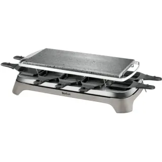Tefal Raclette-Grill Pierrade PR457B (grau/schwarz, 1.350 Watt, für 10 Personen)