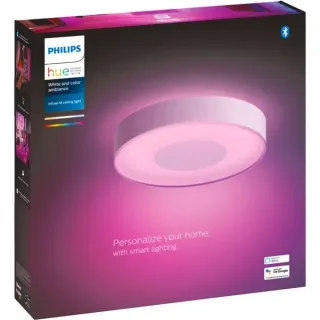 Philips HUE White & Color Ambiance Infuse Deckenleuchte M, LED-Leuchte (weiß)
