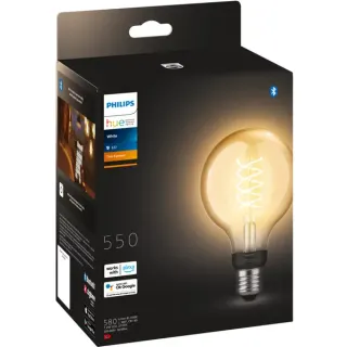 Philips HUE White E27 Filament Globe G93 550 Lumen, LED-Lampe