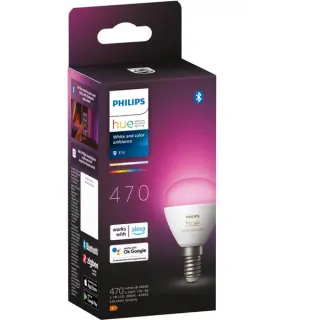 Philips HUE White & Color Ambiance E14 - Smarte Lampe Tropfenform - 470, LED-Lampe