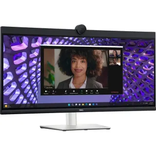 Dell P3424WEB, LED-Monitor (87 cm (34 Zoll), schwarz/silber, WQHD, IPS, QHD-Webcam)