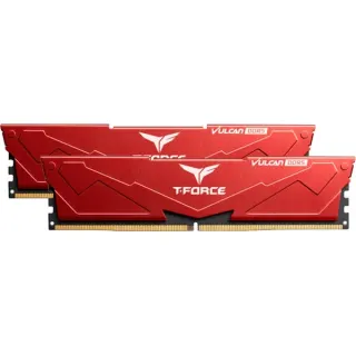 Team Group DIMM 32 GB DDR5-5600 (2x 16 GB) Dual-Kit, Arbeitsspeicher (rot, FLRD532G5600HC32DC01, VULCAN, INTEL XMP)