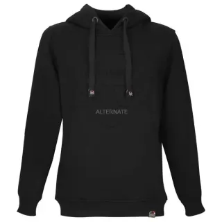 ALTERNATE ATTAX Hoodie (Logo geprägt) S, Pullover (schwarz)