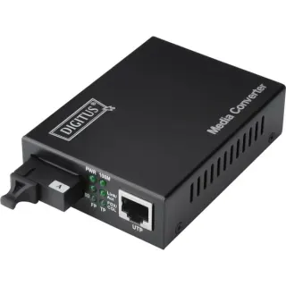 Digitus Bidirektionaler Gigabit Medienkonverter, RJ45 / SC (schwarz)