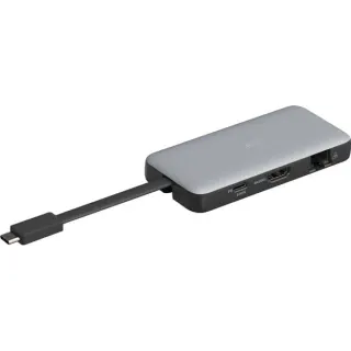 Digitus 7-Port Travel Docking Station, Dockingstation (grau/schwarz, USB-C)