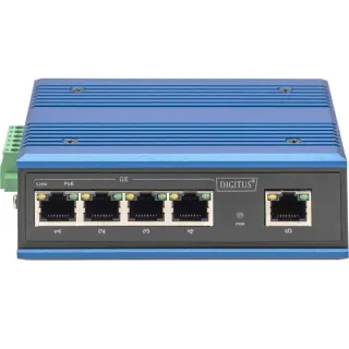 Digitus 4 Port Gigabit PoE Industrial, Unmanaged, Switch