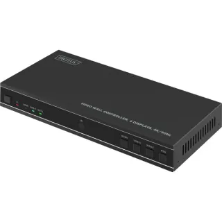 Digitus 4K HDMI Videowand-Controller, 4 Displays, HDMI Splitter (schwarz, mit Fernbedienung)