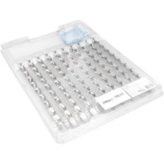 Digitus Modularstecker für Rundkabel, CAT 6A, geschirmt, 100 Stück (silber, CAT 6A, 10GBase-T)