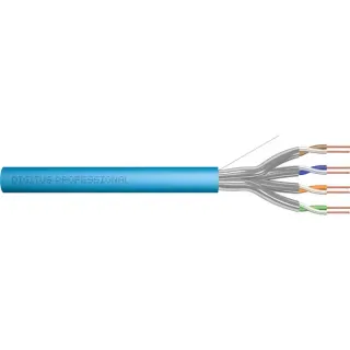 Digitus Professional Cat.6a U/FTP Verlegekabel simplex, Eca (blau, 500 Meter Trommel)