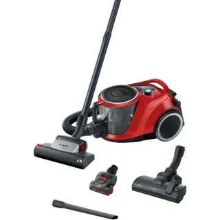 Bosch Home Serie 6 ProAnimal BGC41PET, Bodenstaubsauger (rot/schwarz)
