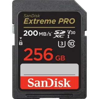 SanDisk Extreme PRO 256 GB SDXC, Speicherkarte (schwarz, UHS-I U3, Class 10, V30)