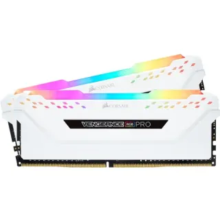 Corsair DIMM 32 GB DDR4-3200 (2x 16 GB) Dual-Kit, Arbeitsspeicher (weiß, CMW32GX4M2E3200C16W, Vengeance RGB PRO, INTEL XMP)