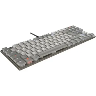 CHERRY KC 500 MX LP TKL, Tastatur (grau, DE-Layout, Cherry MX Low Profile 2.0 Ivory)