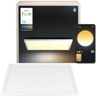 Philips HUE White Ambiance Aurelle quadratische Panelleuchte XL, LED-Leuchte (weiß)