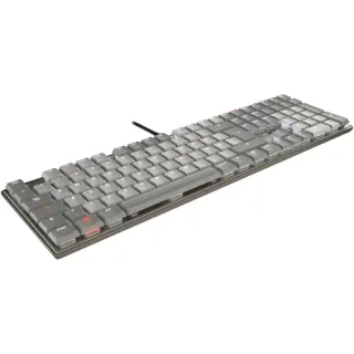 CHERRY KC 500 MX LP, Tastatur (grau, DE-Layout, Cherry MX Low Profile 2.0 Ivory)
