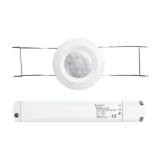 Busch-Jaeger Wächter Präsenztechnik BasicLINE mini Typ 6811 EB Präsenzmelder mit PIR-Sensor, Bewegungsmelder (Retail)